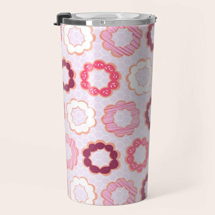Mochi Donuts Pattern Travel Mug Gallery Image 3