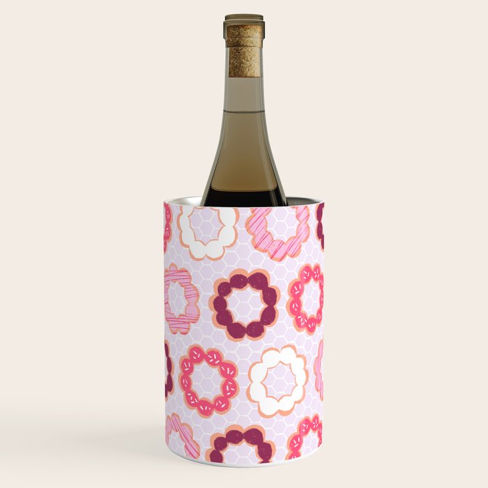 Mochi Donuts Pattern Wine Chiller
