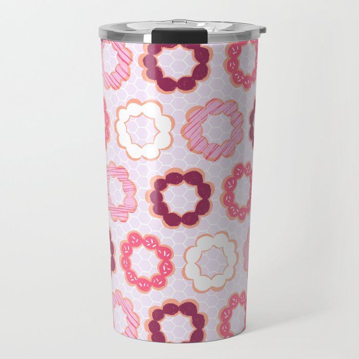 Mochi Donuts Pattern Travel Mug Gallery Image 1