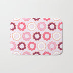 Mochi Donuts Pattern Bath Mat Gallery Image 1