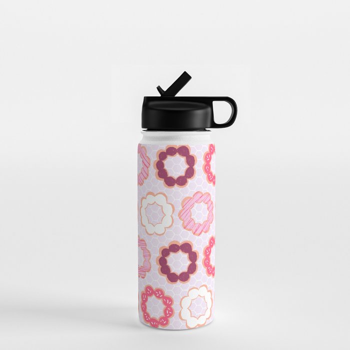 Mochi Donuts Pattern Water Bottle Gallery Image 1