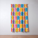 Rainbow Jelly Bears Pattern Window Curtain Gallery Image 3