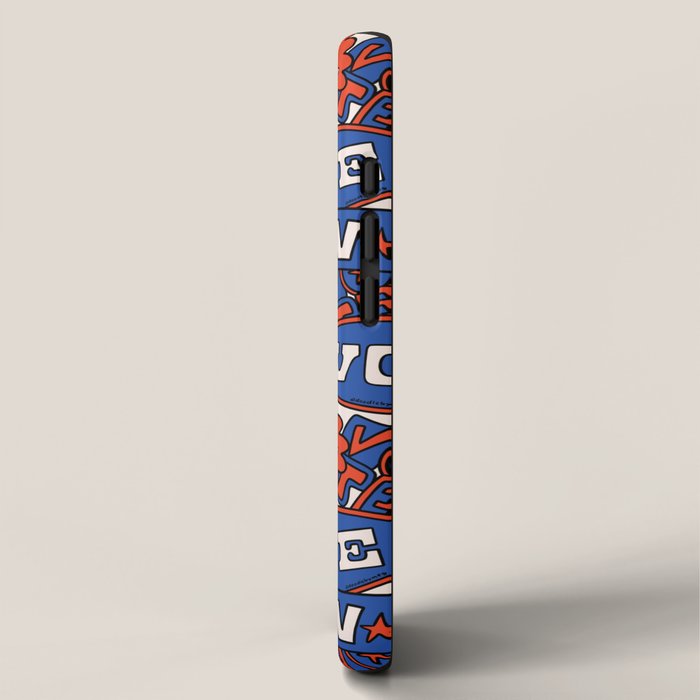 Vote Print in Red, White, and Blue iPhone Case Gallery Image 2