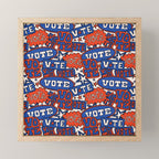 Vote Print in Red, White, and Blue Mini Art Print Gallery Image 1