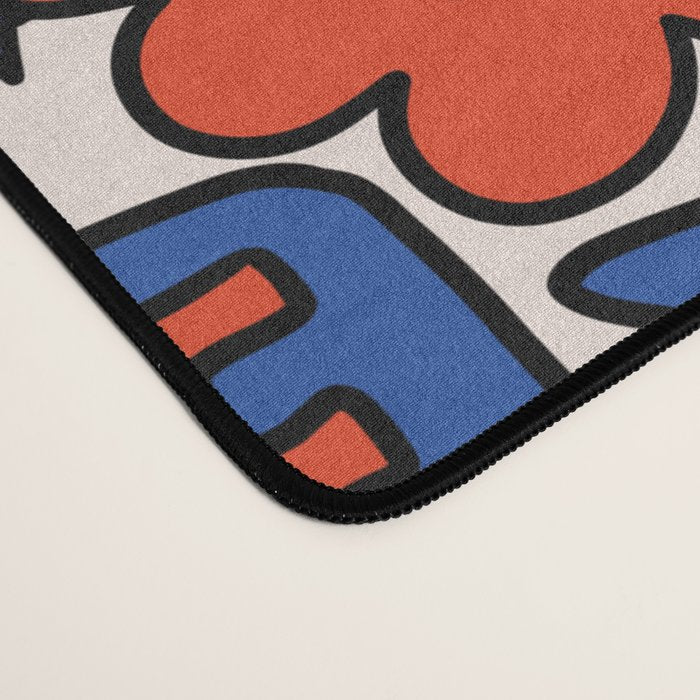 Vote Print in Red, White, and Blue Desk Mat Gallery Image 4