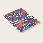 Vote Print in Red, White, and Blue Notebook Gallery Image 3