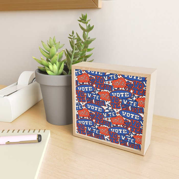 Vote Print in Red, White, and Blue Mini Art Print Gallery Image 2