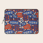Vote Print in Red, White, and Blue Laptop Sleeve Gallery Image 1
