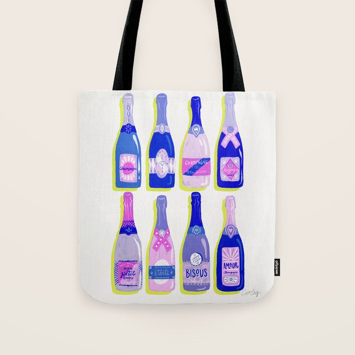 French Champagne Collection - Indigo Tote Bag Gallery Image 1