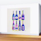 French Champagne Collection - Indigo Wall Mural Gallery Image 2