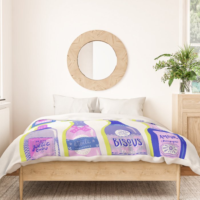 French Champagne Collection - Indigo Duvet Cover Gallery Image 3