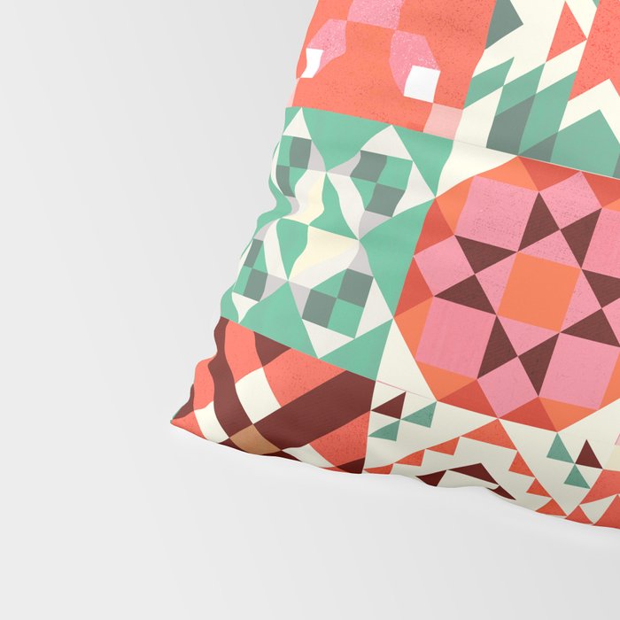 Winter Quilt Pattern no4 Pillow Sham Gallery Image 4