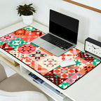 Winter Quilt Pattern no4 Desk Mat Gallery Image 2