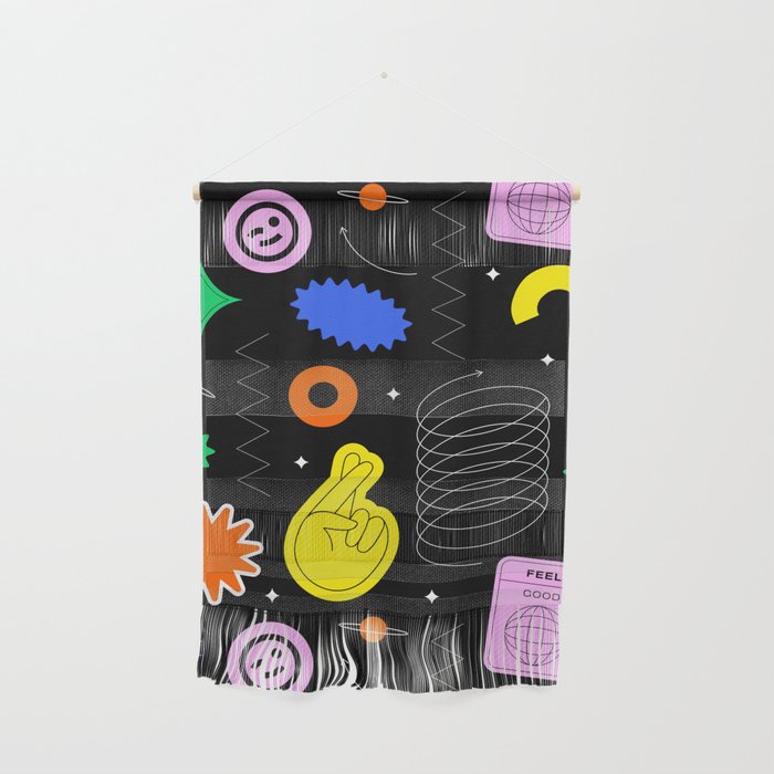Modern minimalist art sticker pattern Wall Hanging Gallery Image 1