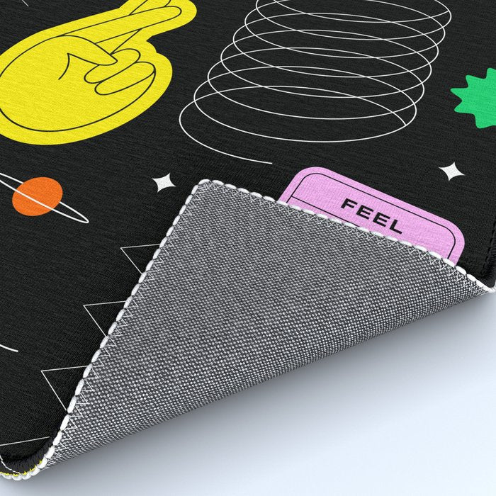 Modern minimalist art sticker pattern Rug Gallery Image 4