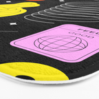 Modern minimalist art sticker pattern Bath Mat Gallery Image 3