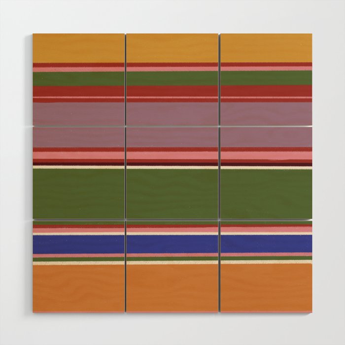 Folk abstract pattern #4 Wood Wall Art Gallery Image 1