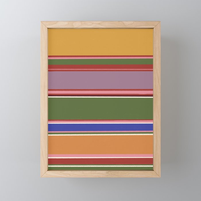 Folk abstract pattern #4 Mini Art Print Gallery Image 1