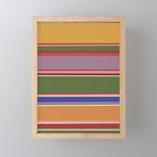 Folk abstract pattern #4 Mini Art Print Gallery Image 1