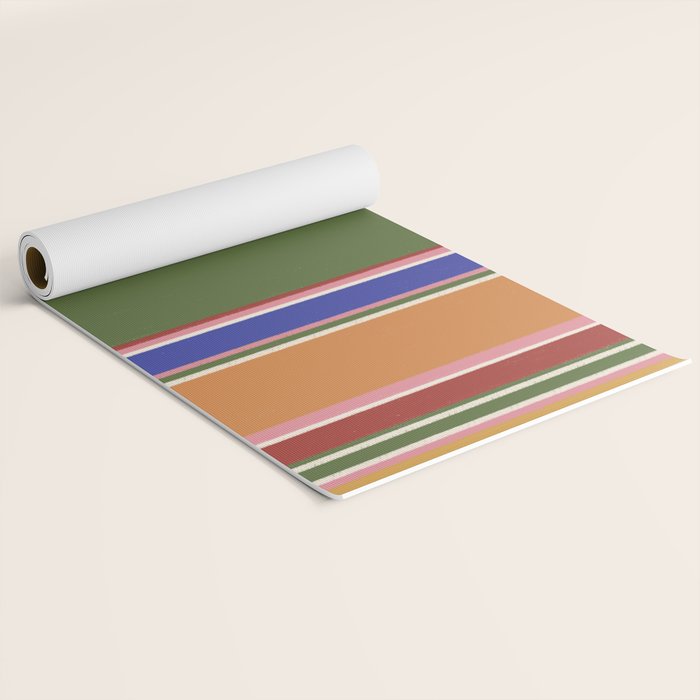 Folk abstract pattern #4 Yoga Mat Gallery Image 2