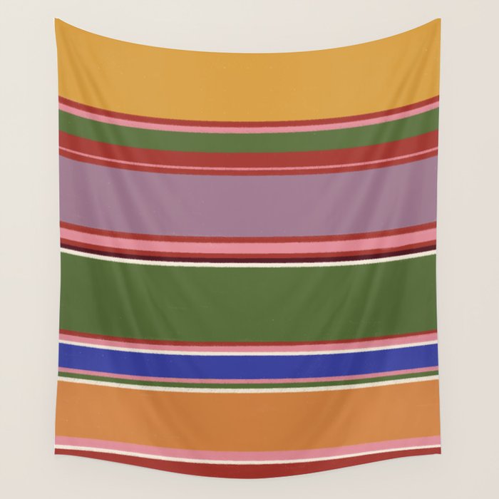 Folk abstract pattern #4 Wall Tapestry Gallery Image 1