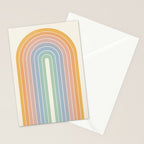 Gradient Arch XIII Retro Mid Century Modern Rainbow Stationery Card Gallery Image 2