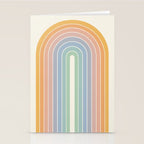 Gradient Arch XIII Retro Mid Century Modern Rainbow Stationery Card Gallery Image 2