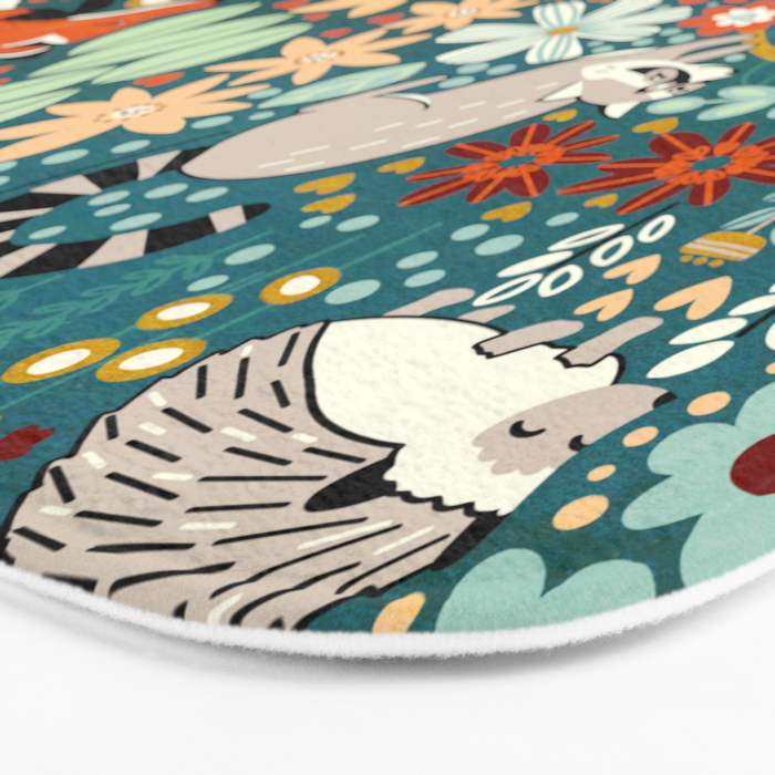 Woodland Pattern Bath Mat Gallery Image 3