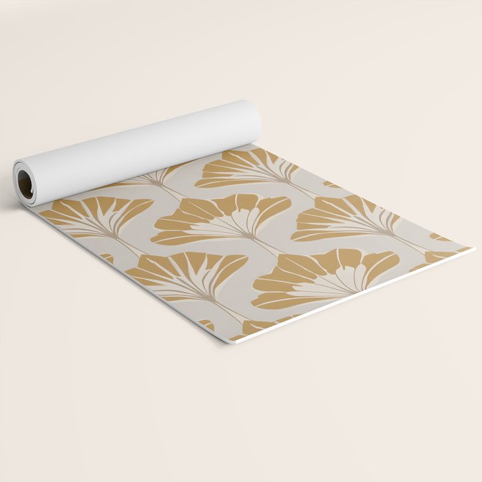 Golden Age Leaves Yoga Mat Gallery Image 2