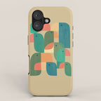 Mid-century tropical birds iPhone Case Gallery Image 1