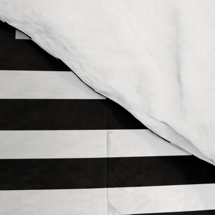Greek Key Pattern 122 Black and White Comforter Gallery Image 4
