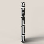 Greek Key Pattern 122 Black and White iPhone Case Gallery Image 2