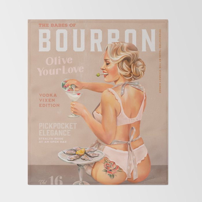 The Babes Of Bourbon Vol. 16: Vodka Vixen Edition Throw Blanket Gallery Image 2