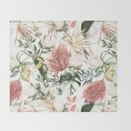 Bohem tropical bloom 003 Throw Blanket Gallery Image 2