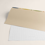 Midcentury Modern Multicolor Fish Stripe Pattern in Olive, Mustard, Orange, Teal, Beige Wrapping Paper Gallery Image 2