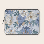  lush blue peonies  Laptop Sleeve Gallery Image 1