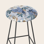  lush blue peonies  Stool Gallery Image 2