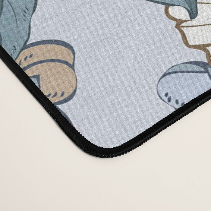  lush blue peonies  Desk Mat Gallery Image 4