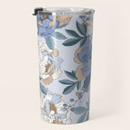  lush blue peonies  Travel Mug Gallery Image 3