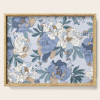  lush blue peonies  Serving Tray Gallery Image 1