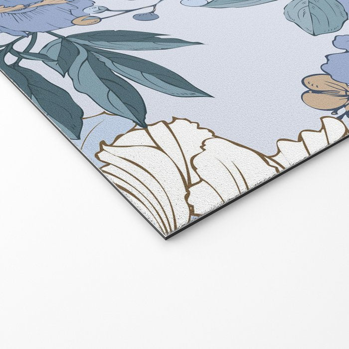  lush blue peonies  Welcome Mat Gallery Image 2