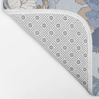  lush blue peonies  Bath Mat Gallery Image 2