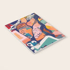 Peace in Chaos, Abstract Face Human Boho Humanity, Eclectic Collage Contemporary Concept Mindset Notebook Gallery Image 3
