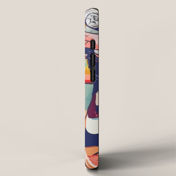 Peace in Chaos, Abstract Face Human Boho Humanity, Eclectic Collage Contemporary Concept Mindset iPhone Case Gallery Image 2