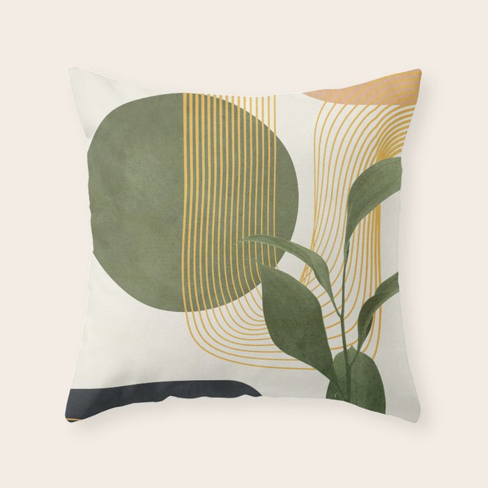 Branch Design 1 Throw Pillow Gallery Image 1