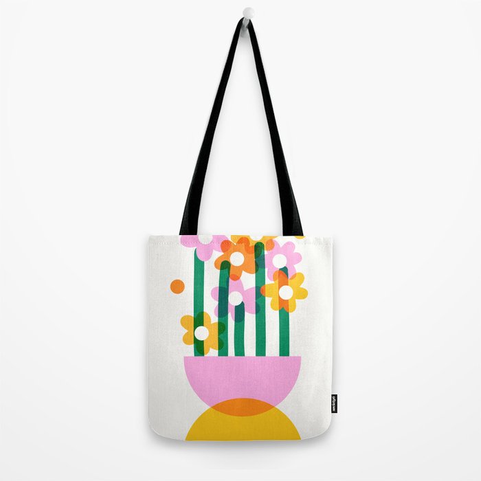 Abstract Flower Pot  Tote Bag Gallery Image 2
