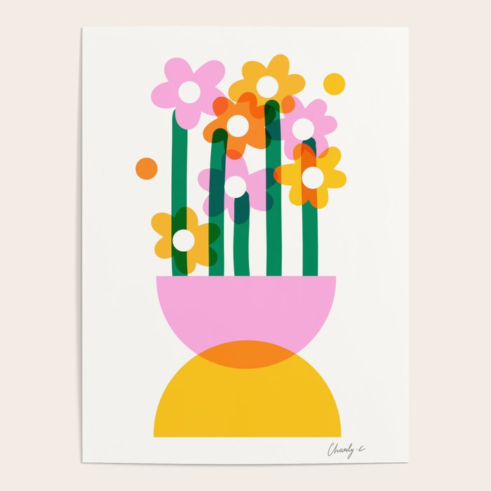 Abstract Flower Pot  Poster Gallery Image 4