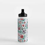 Pink and Purple Flowers Pattern Water Bottle Gallery Image 2