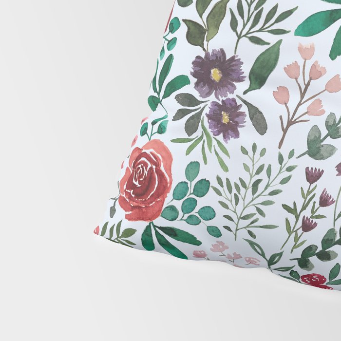 Pink and Purple Flowers Pattern Pillow Sham Gallery Image 4