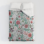 Pink and Purple Flowers Pattern Duvet Cover Gallery Image 6
